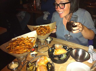 After dinner mussels. We expected slightly smaller portions.