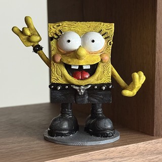 Art - SpongeBob toy. Designed by tattoo artist, Joshua.
