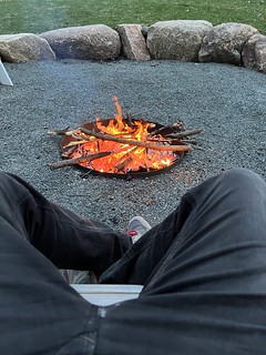 2737 - Cleaning up the yard. Enjoying the weather.