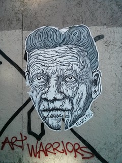 Art - Hmm. This looks like the same artist that's sticking shit up around Wicker Park.