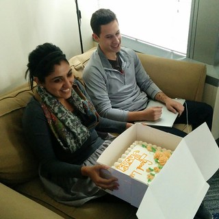 Gauri Sharma - Jonah just graduated HS and is going to intern at twitter Monday... We got him a cake and spelled...