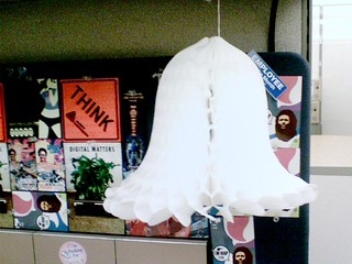 Why do I have this white paper bell in my cube?