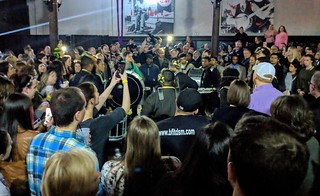 Isiserettes performing in the crowd