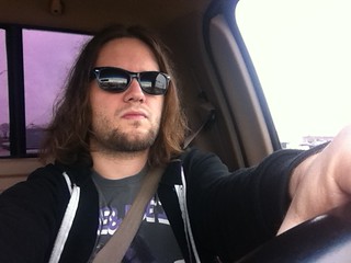 Driving - Driving to lunch. Weird.