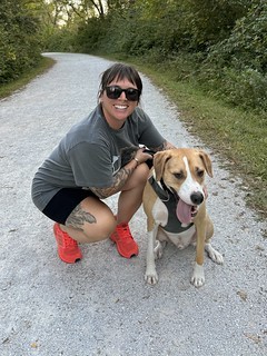Dogs - Cute girl with a wild animal