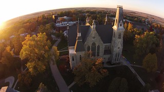 frame - A drone photo I snapped of King Chapel at Cornell College
