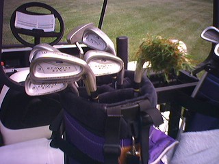 Grass stuck to my 5 Iron