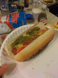 Homemade Chicago dog