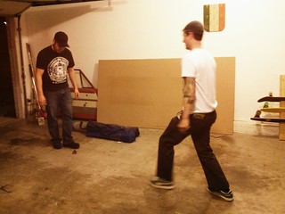 Garage party hacky sack