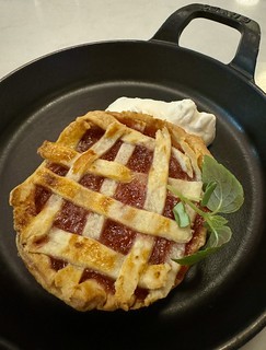 Lil baby strawberry rhubarb pie