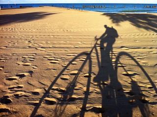 Biking - Cruising up the lake shore