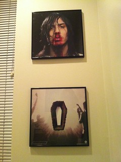 Art - Bought a frame for my @Metallica photo and got a discount on a 2nd frame... Hanging @AndrewWK's a...