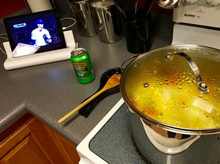 Cookin Ethiopian, watching the Cubs