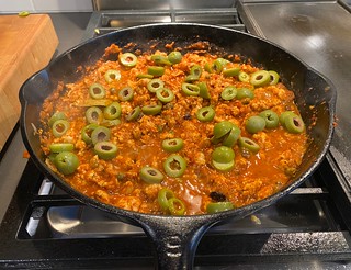 Cookin up some turkey picadillo for lunch