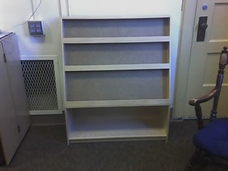 Kari's bookcase - finally in her classroom