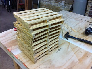 Building - 1/4 scale pallets