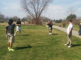 Chuck McGrane - Kicking off with some bag pipes.