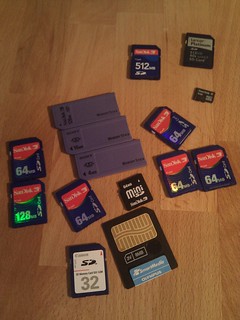 Tech - Just found all these hilariously tiny memory cards while searching for a microsd adapter.
