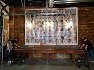 A little shuffleboard at barntown brewing