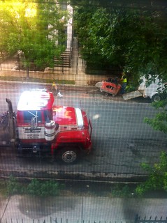 This morning's construction started before 7am... And now they are currently sawing up my street. RAD!