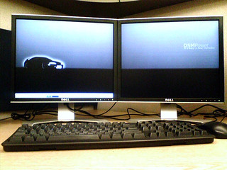 New Monitor Setup at Work