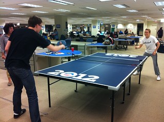 Zane Shelby - So we had a pro ping pong player in the office today.