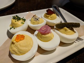 Some fancy deviled eggs