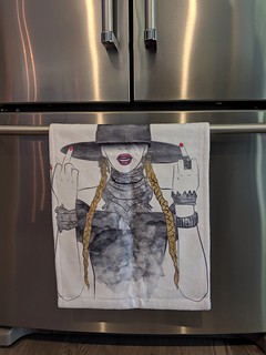 Kari got a new towel