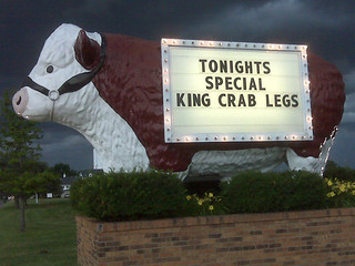 Tonight's Special at Big Steer: Crab Legs