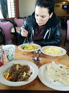 African lunch with this chick