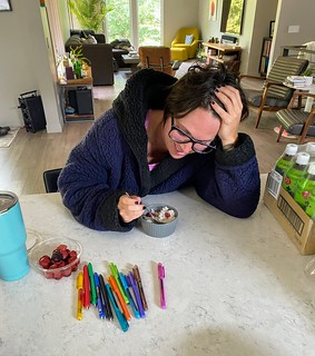 White rice. Umeboshis. Someone isn't feeling great this afternoon.