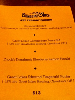 Bangers & Lace - How could I pass this pairing up on Fat Tuesday?