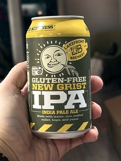 First beer in a month. Gluten free. Actually decent.