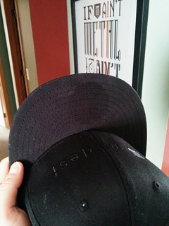 This is why people don't pull new era stickers off of their hat bills.