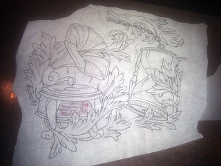 Art - Phonograph and Hourglass