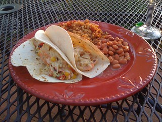 Vicki made us some awesome shellfish tacos for my belated bday celebration