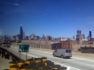 Skyline - Pulling back into Chicago.