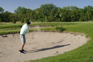 Golf - The sand traps were a magnet for Jeff