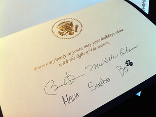 Fame - Christmas Card from the White House