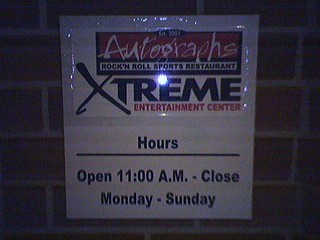 So I wanted to know when Autograph's closed...