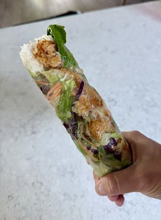 got a giant leftover crispy rice wrap