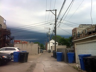 Blanket cloud rolling in