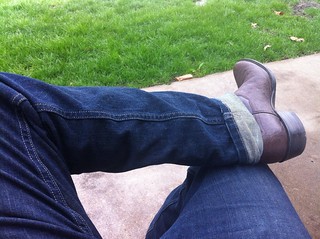 Got myself some rhino skin cowboy boots!