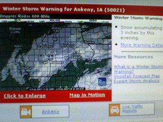 If we didn't get a snow delay today, we never will