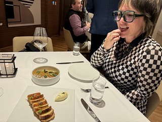 Happy about this brioche and gnocchi to start