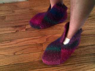 Joyce made me some amazing slippers