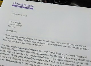 Cornell College - This is one of the best pieces of paper that I got from my college. Degree included.