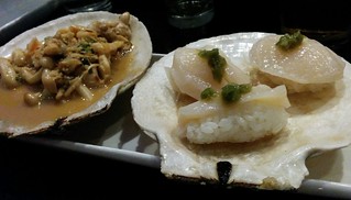 Sushi - Part of this meal was alive inside this shell a minute ago.