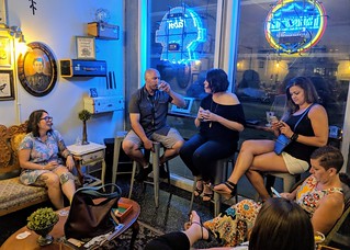 Jeremy - Hangin with kari's peeps at Small Bar