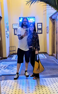 Derek Brooks and Kari Brooks - Post dinner selfie